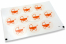 Pastilles adhésives thème naissance - poucette bébé rouge | Paysdesenveloppes.ch