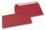 Enveloppes papier colorées - Rouge foncé, 110 x 220 mm | Paysdesenveloppes.ch