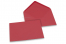 Enveloppes colorées pour cartes de voeux - rouge, 125 x 175 mm | Paysdesenveloppes.ch