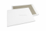 Enveloppes dos carton - 400 x 500 mm, recto kraft blanc 120 gr, dos duplex gris 700 gr, non gommé / sans fermeture adhésive | Paysdesenveloppes.ch
