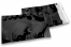 Enveloppes aluminium métallisées colorées - noir  162 x 229 mm | Paysdesenveloppes.ch