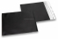 Enveloppes aluminium métallisées mat - noir 165 x 165 mm | Paysdesenveloppes.ch