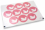Pastilles adhésives thème baptême - rose avec colombe blanche | Paysdesenveloppes.ch