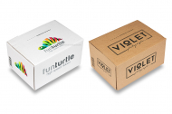 Caisse carton fond automatique - Exemple avec impression | Paysdesenveloppes.ch