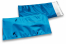 Enveloppes aluminium métallisées colorées - bleu 114 x 229 mm | Paysdesenveloppes.ch
