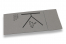 Serviettes Airlaid haut de gamme - gris avec impression (exemple) | Paysdesenveloppes.ch