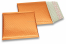 Enveloppes à bulles ECO métallique - orange 165 x 165 mm | Paysdesenveloppes.ch
