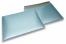 Enveloppes à bulles ECO métallisées mat colorées - bleu glacial 320 x 425 mm | Paysdesenveloppes.ch