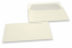 Enveloppes artisanales papier à bords frangés - patte gommée, avec doublure intérieure | Paysdesenveloppes.ch