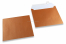 Enveloppes de couleurs nacrées - Cuivre, 155 x 155 mm | Paysdesenveloppes.ch