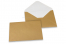 Enveloppes colorées pour cartes de voeux - or, 114 x 162 mm | Paysdesenveloppes.ch