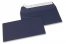 Enveloppes papier colorées - Bleu foncé, 110 x 220 mm | Paysdesenveloppes.ch