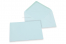 Enveloppes colorées pour cartes de voeux - bleu clair, 114 x 162 mm | Paysdesenveloppes.ch