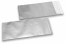 Enveloppes aluminium métallisées mat - argent 110 x 220 mm | Paysdesenveloppes.ch
