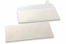Enveloppes de couleurs nacrées - Blanc, 110 x 220 mm | Paysdesenveloppes.ch