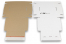 Boîte postale pliante extra-plate avec bande adhésive - blanc | Paysdesenveloppes.ch