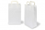 Sacs papier kraft avec anses plates - blanc, 220 x 105 x 360 mm | Paysdesenveloppes.ch