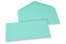 Enveloppes colorées pour cartes de voeux - turquoise, 110 x 220 mm | Paysdesenveloppes.ch
