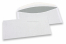 Enveloppes blanches standards, 114 x 229 mm, papier 80 gr, fenêtre à gauche, patte gommée. | Paysdesenveloppes.ch