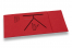 Serviettes Airlaid haut de gamme - rouge avec impression (exemple) | Paysdesenveloppes.ch