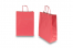 Sacs papier kraft avec anses rondes - rouge, 260 x 120 x 350 mm, 90 gr | Paysdesenveloppes.ch