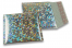 Enveloppes à bulles ECO métallique - argent holografique 165 x 165 mm | Paysdesenveloppes.ch