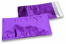 Enveloppes aluminium métallisées colorées - violet  114 x 229 mm | Paysdesenveloppes.ch