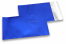 Enveloppes aluminium métallisées mat - bleu foncé 114 x 162 mm | Paysdesenveloppes.ch