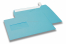 Enveloppes à fenêtre colorées - Bleu ciel, 162 x 229 mm (A5), fenêtre à gauche, format de la fenêtre 45 x 90 mm, position de la fenêtre 20 mm à partir de la gauche / 60 mm bord en bas, fermeture par bande adhésive, papier de 120 grammes | Paysdesenveloppes.ch