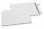 Enveloppes blanches standards, 176 x 250 mm, papier 90 gr, fenêtre à gauche, fermeture avec bande adhésive