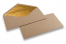 Enveloppes doublées papier kraft - 110 x 220 mm (EA 5/6) Or | Paysdesenveloppes.ch