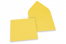 Enveloppes colorées pour cartes de voeux - jaune bouton d'or, 155 x 155 mm | Paysdesenveloppes.ch