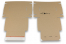 Boîte postale pliante extra-plate avec bande adhésive - marron | Paysdesenveloppes.ch