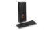 Sachets kraft noir - 105 x 65 x 298 mm avec fenêtre, 500 ml | Paysdesenveloppes.ch