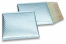 Enveloppes à bulles ECO métallique - bleu glacial 165 x 165 mm | Paysdesenveloppes.ch