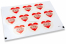 Pastilles adhésives thème amour - wishing you happy valentines coeur rouge | Paysdesenveloppes.ch