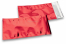 Enveloppes aluminium métallisées colorées - rouge 114 x 229 mm | Paysdesenveloppes.ch