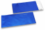 Enveloppes aluminium métallisées mat - bleu foncé 110 x 220 mm | Paysdesenveloppes.ch