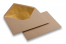 Enveloppes doublées papier kraft - 114 x 162 mm (C 6) Or | Paysdesenveloppes.ch