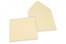 Enveloppes colorées pour cartes de voeux - blanc ivoire, 155 x 155 mm | Paysdesenveloppes.ch