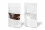 Sachets kraft à fermeture zip avec fenêtre - blanc, 180 x 290 x 90 mm, 1000 ml | Paysdesenveloppes.ch