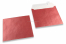Enveloppes de couleurs nacrées - Rouge, 155 x 155 mm | Paysdesenveloppes.ch