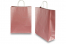 Sacs papier kraft avec anses rondes - rose métallisé, 320 x 120 x 410 mm, 100 gr | Paysdesenveloppes.ch