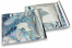 Enveloppes aluminium métallisées colorées - argent holographique  165 x 165 mm | Paysdesenveloppes.ch