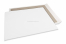 Enveloppes dos carton - 550 x 700 mm, recto kraft blanc 120 gr, dos duplex gris 700 gr, non gommé / sans fermeture adhésive | Paysdesenveloppes.ch