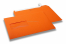 Enveloppes à fenêtre colorées - Orange, 162 x 229 mm (A5), fenêtre à gauche, format de la fenêtre 45 x 90 mm, position de la fenêtre 20 mm à partir de la gauche / 60 mm bord en bas, fermeture par bande adhésive, papier de 120 grammes | Paysdesenveloppes.ch