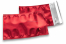 Enveloppes aluminium métallisées colorées - rouge  114 x 162 mm | Paysdesenveloppes.ch