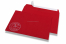Enveloppes colorées pour Noël - Rouge, avec bonhomme de neige | Paysdesenveloppes.ch