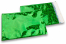 Enveloppes aluminium métallisées colorées - vert holographique 162 x 229 mm | Paysdesenveloppes.ch