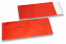 Enveloppes aluminium métallisées mat - rouge 110 x 220 mm | Paysdesenveloppes.ch